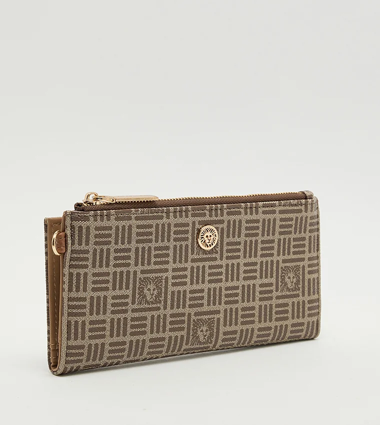 آن كلاين Anne Klein Patterned Zippered Bi-fold Wallet